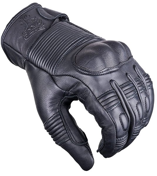 Wolf Modi Black Leather Motorcycle Gloves M.