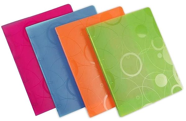 Ring Binder Karton P+P 4-ring binder A4/20 PP Neo Colori pink ...