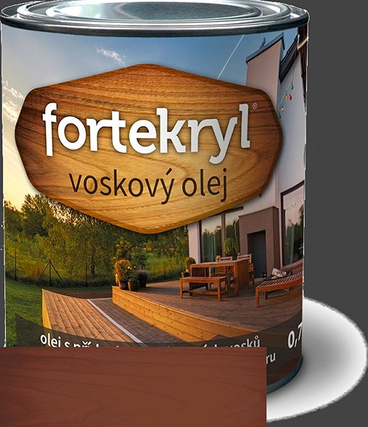 Wood oil Austis Fortekryl Wax oil 0,7 kg, teak .