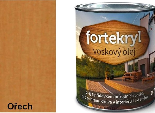 Wood oil Austis Fortekryl Wax oil 0,7 kg, walnut .