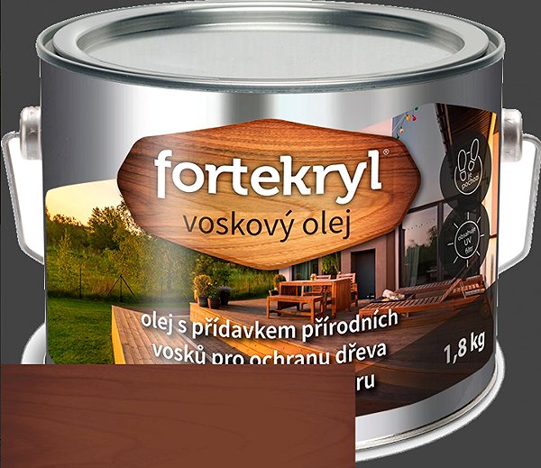 Wood oil Austis Fortekryl Wax oil 1,8 kg, teak .