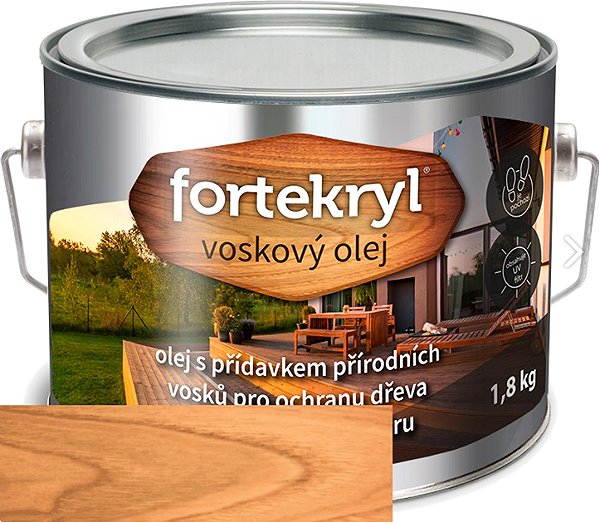 Wood oil Austis Fortekryl Wax oil 1,8 kg, colourless .