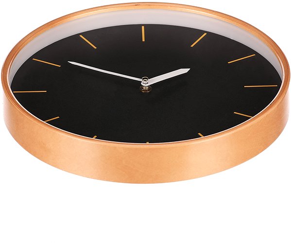 Wall Clock Wall clock 32 cm, MDF and wooden frame, black ...