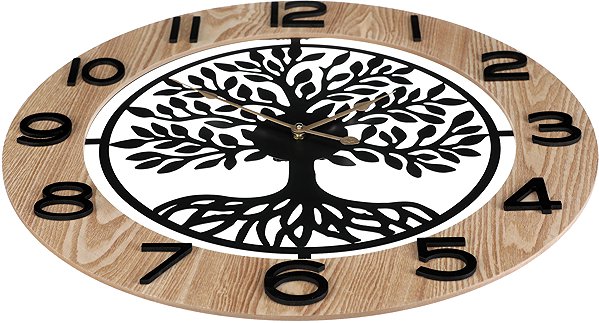Wall Clock Wall clock 60 cm, MDF and metal, tree of life ...
