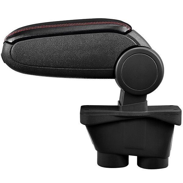 Armrest PROTEC Opel Corsa E synthetic leather black, red stitching 2014-2019 .