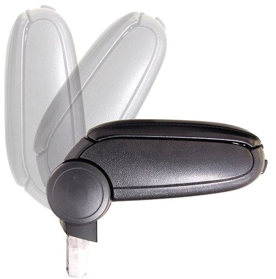Armrest PROTEC Opel Corsa E synthetic leather black, red stitching 2014-2019 .