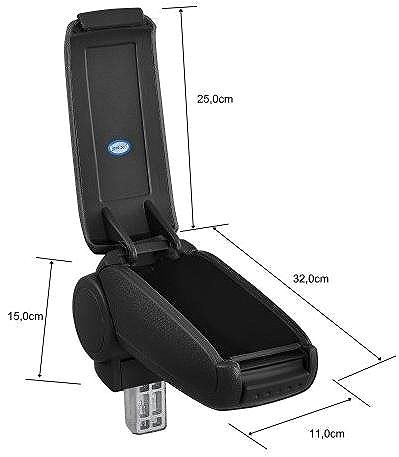 Armrest PROTEC DACIA DOKKER from 2016 textile black .