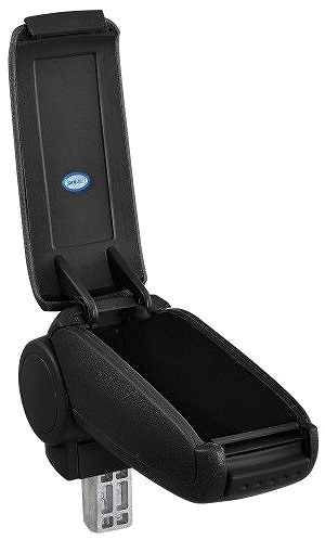 Armrest PROTEC DACIA DOKKER from 2016 synthetic leather black, white stitching .