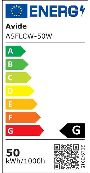 LED Reflector AVIDE Ultrathin LED spotlight black 50 W 4000 lm, cold Energy label