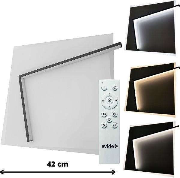 Ceiling Light AVIDE Design led ceiling light Avide Malakai 42 cm 44 W 3760 lm CCT ...