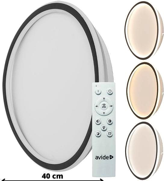 Mennyezeti lámpa AVIDE Avide Chase Design LED mennyezeti lámpa, 40 cm, 50 W, 3150 lm, CCT ...