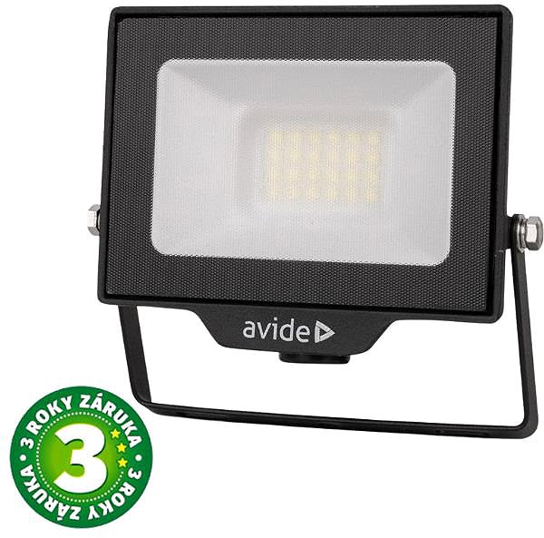 LED Reflector AVIDE Premium ultra-thin LED spotlight black 20 W 2000 lm, cold, with sensor preparation ...