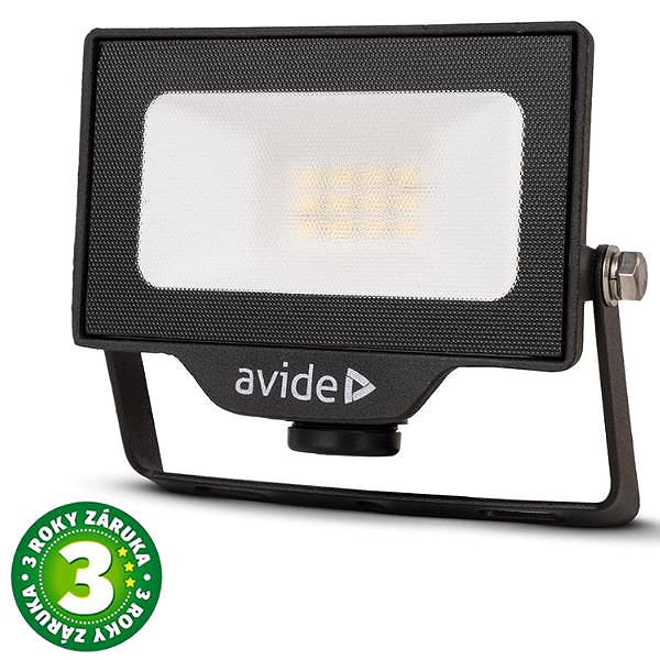 LED Reflector AVIDE Premium ultra-thin LED spotlight black 10 W 1000 lm, cold, with sensor preparation ...