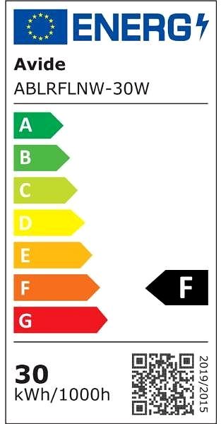 LED Reflector AVIDE Premium ultra slim LED spotlight black 30 W 3000 lm, daytime Energy label