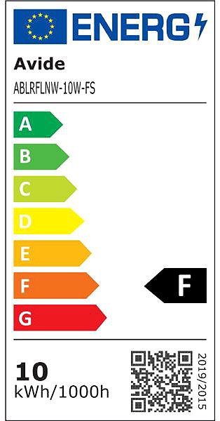 LED Reflector AVIDE Premium frameless LED spotlight black, 10 W, 900 lm, 3 years warranty Energy label