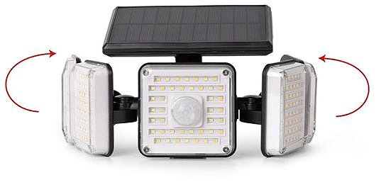 LED Reflector Entac Outdoor solar LED light with motion sensor 2,5 W 486 lm, CCT, remote control ...