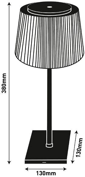 Stolová lampa AVIDE Nabíjacia LED 4 W USB čierna ...