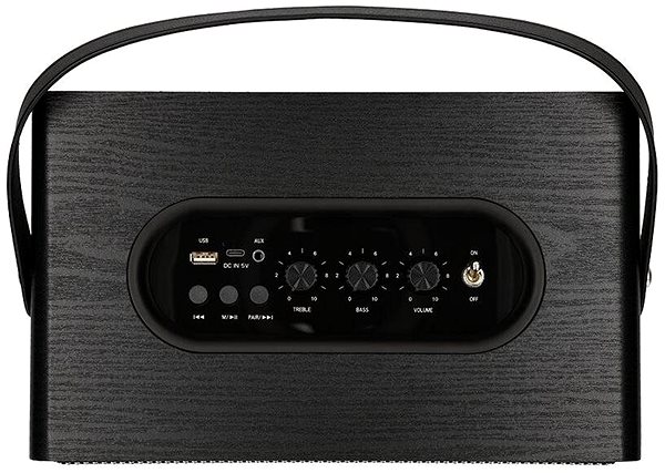 Bluetooth-Lautsprecher AIWA MI-X100 Retro X - schwarz Anschlussmöglichkeiten (Ports)