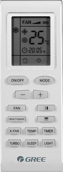 Mobilná klimatizácia GREE GPC07AM-K5NNA2A Diaľkový ovládač