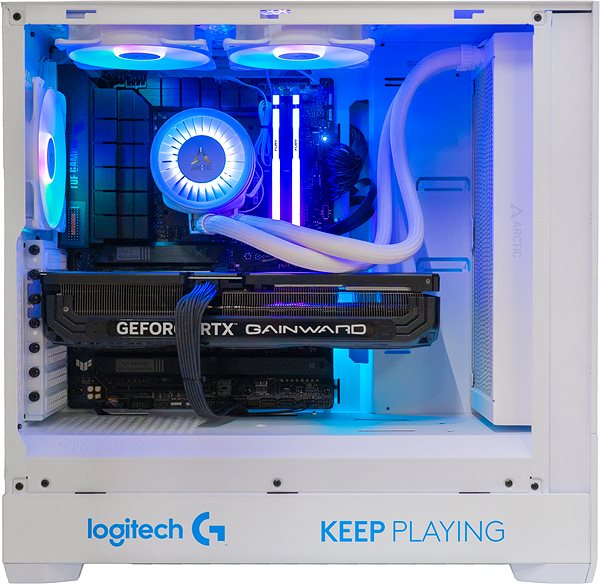 Gaming PC AlzaPC GameBox Elite Logitech Edition - i7 / RTX4070Ti SUPER / 32GB RAM / 2TB SSD / White ...