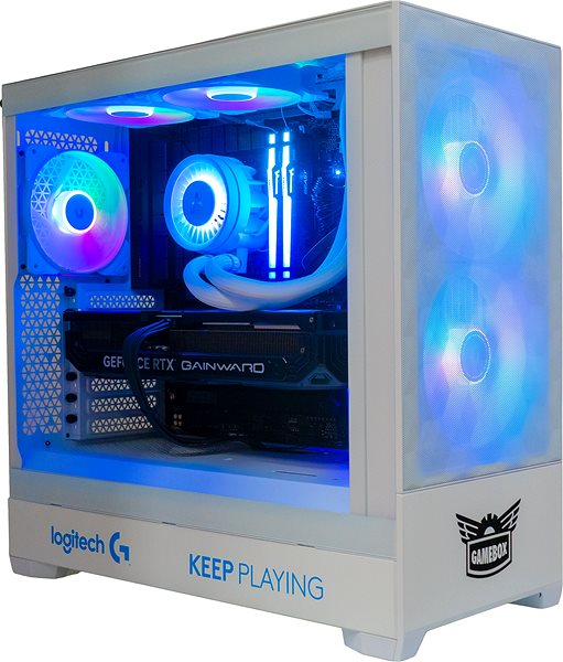 Gaming PC AlzaPC GameBox Elite Logitech Edition - i7 / RTX4070Ti SUPER / 32GB RAM / 2TB SSD / White ...