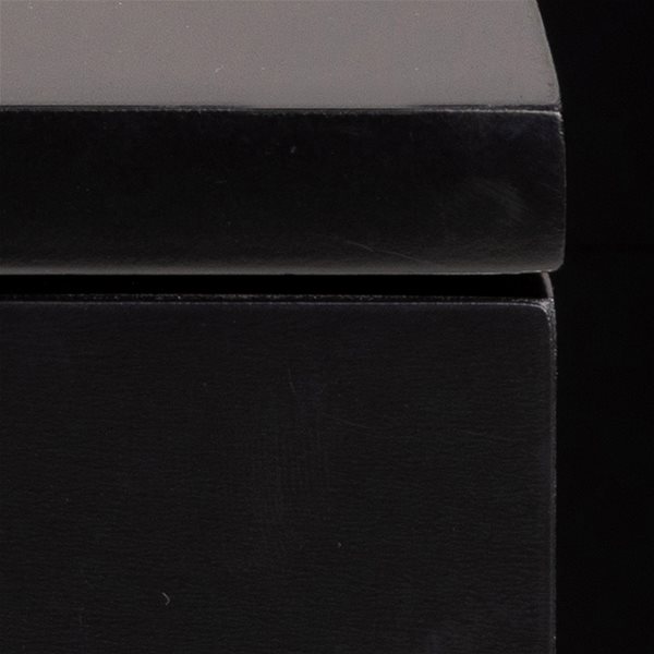 Éjjeliszekrény Ashlan éjjeliszekrény, fekete színben, 40x32x16,5 cm ...