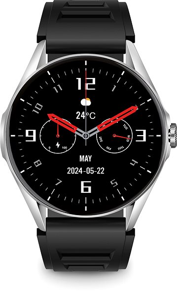 Smartwatch Aligator Watch AMOLED, silber ...