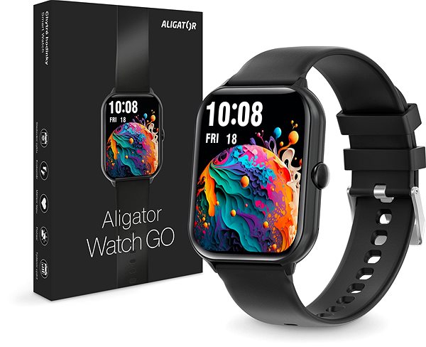 Smartwatch Alligator Watch GO, schwarz ...