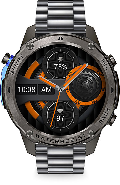 Smart Watch Alligator Watch GPS, black ...
