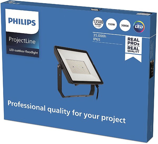 LED Reflector Philips LED waterproof headlight Projectline 150 W 3000 K ...