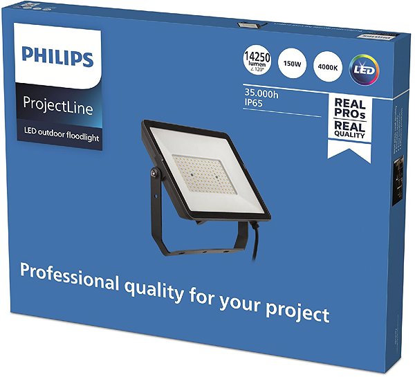 LED Reflector Philips LED waterproof headlight Projectline 150 W 4000 K ...