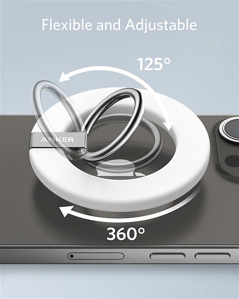 MagSafe Car Mount Anker Mag Go Ring Holder, White ...