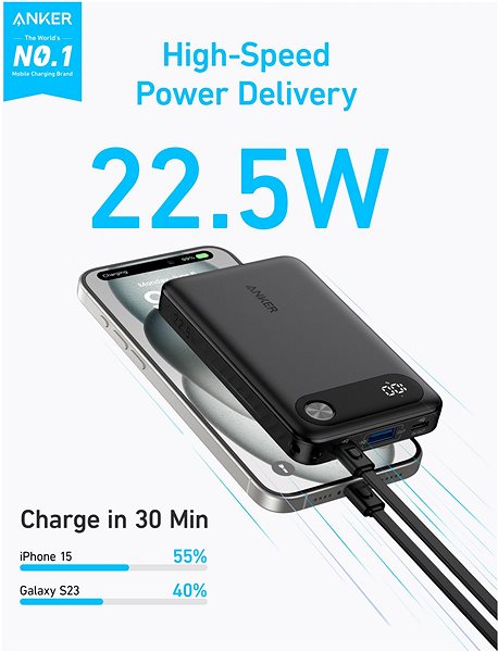 Power Bank Anker Power Bank 10000mAh 22,5W Black ...