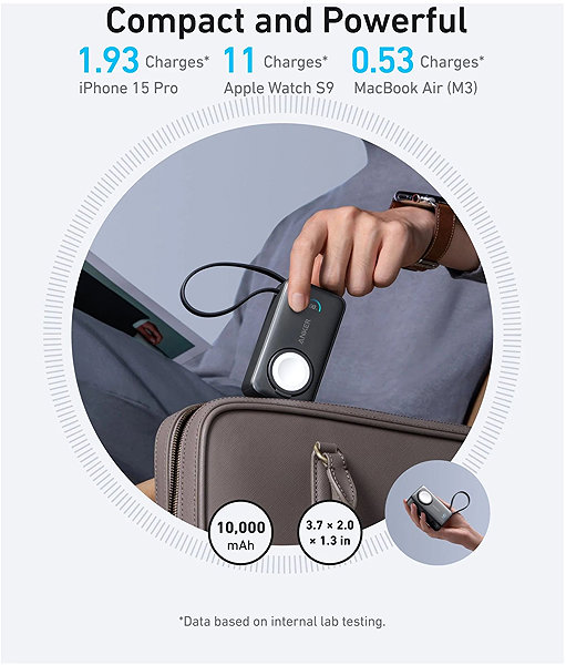 Power Bank Anker MagGo Power Bank 10K, 35W, For Apple Watch ...