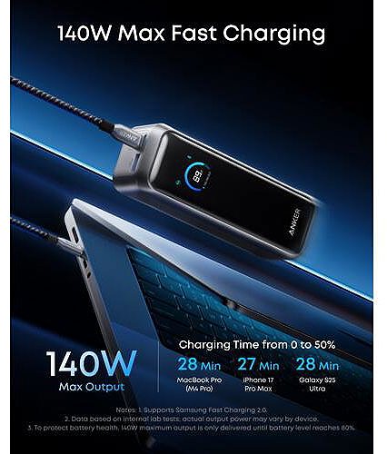 Power Bank Powerbank Anker Prime 20000mAh, 220W black ...