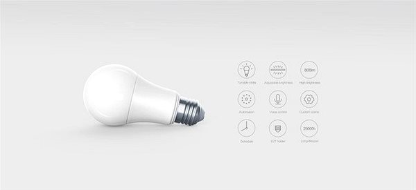 LED žárovka AQARA bílá LED žárovka Vlastnosti/technologie