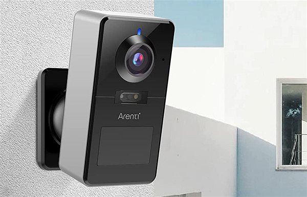 Überwachungskamera ARENTI kabellose Wi-Fi 3MP/2K wiederaufladbare Akku-Kamera ...