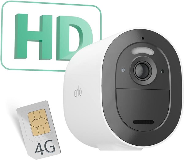 Überwachungskamera Arlo Go 2 3G/4G SIM Outdoor Security Camera - Weiß ...