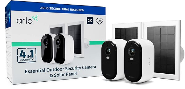 IP kamera Arlo Essential Gen.2 Bundle 2K Outdoor Security Camera, 2 + 2, fehér ...