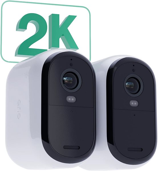 Überwachungskamera Arlo Essential Gen.2 XL 2K Outdoor-Sicherheitskamera, 2 Stück, weiß ...