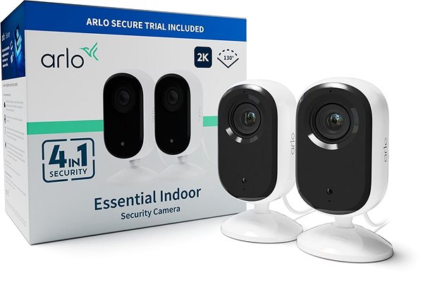 IP kamera Arlo Essential Gen.2 2K Indoor Security Camera, 2db, fehér ...