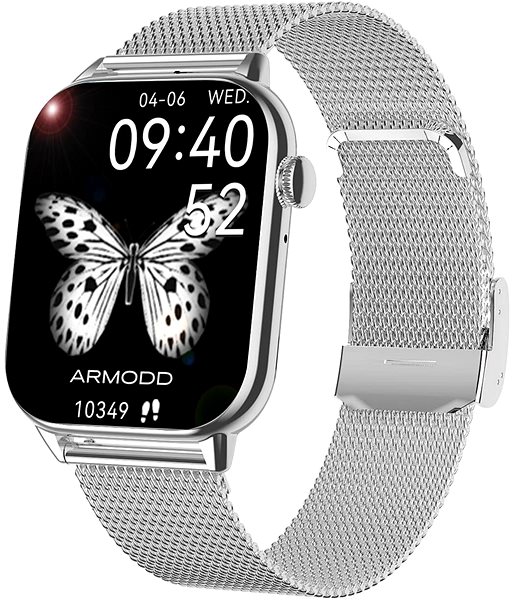 Smart Watch ARMODD Prime silver, metal + silicone strap ...