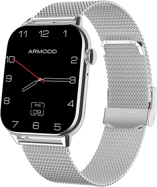 Smart Watch ARMODD Prime silver, metal + silicone strap ...