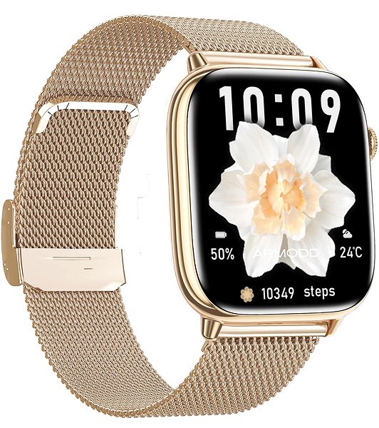 Smart Watch ARMODD Prime 2 gold with metal strap + silicone strap ...