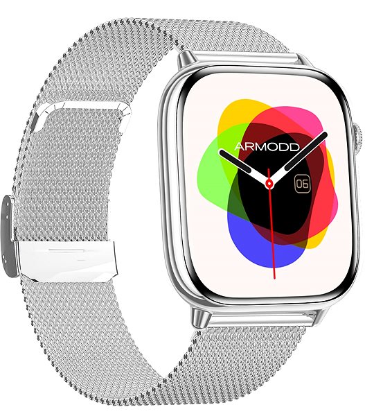Smart Watch ARMODD Prime 2 silver with metal strap + silicone strap ...