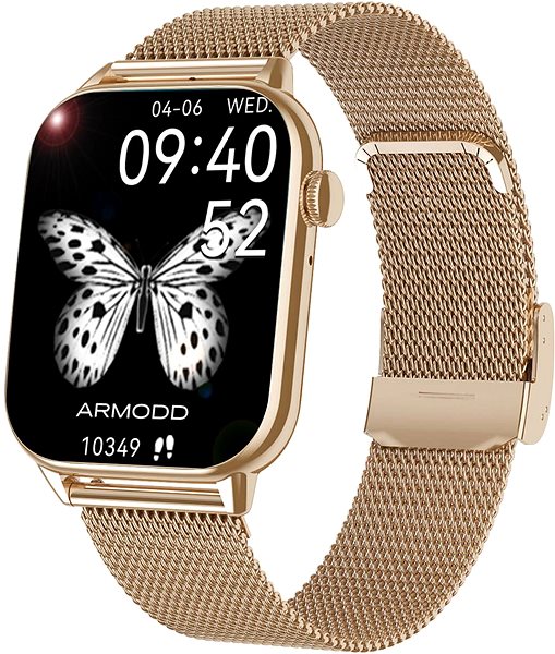 Smart Watch ARMODD Prime rose gold, metal + silicone strap ...