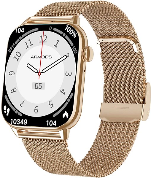 Smart Watch ARMODD Prime rose gold, metal + silicone strap ...