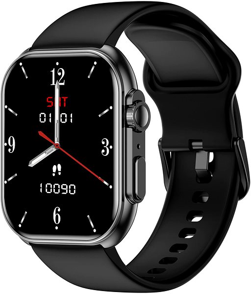 Smart Watch ARMODD Squarz 12 Ultimate black, metal + silicone strap ...