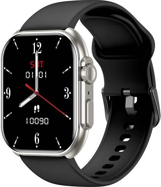 Smart Watch ARMODD Squarz 12 Ultimate titanium, metal + silicone strap ...