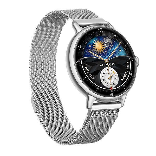 Smart Watch ARMODD Candywatch 5 GPS silver with metal strap ...